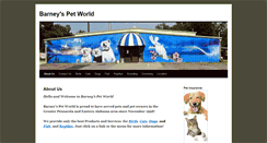 Desktop Screenshot of barneyspetworld.com